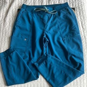 Fabletics Caribbean Blue Scrub Pants